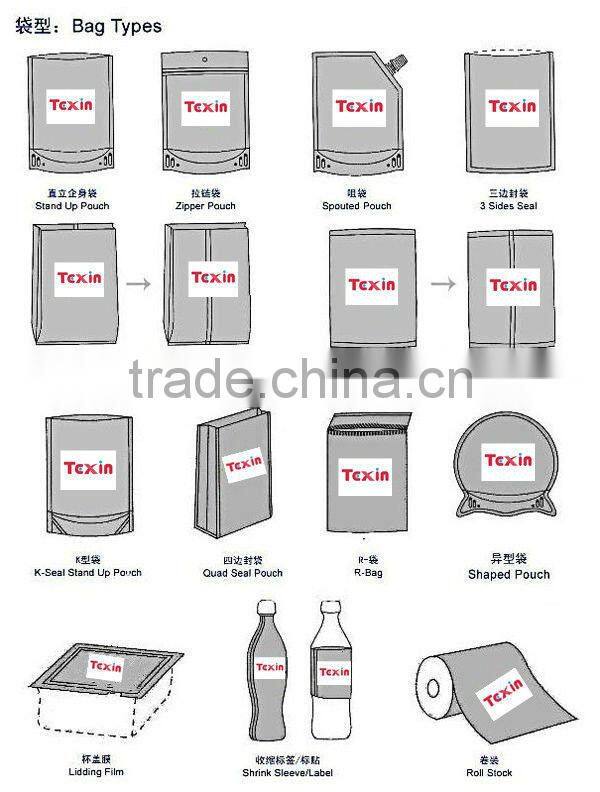2012 hot sales flexible packaging from manufacturer