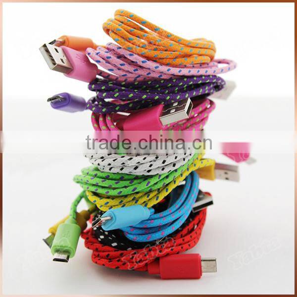 2015 New Aluminum Connector Braided IOS9 USB Sync Charging Cable For Iphone 6S