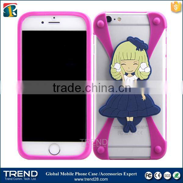 best selling christmas gifts 2016 stand 3d universal silicone bumper case fit for 1~7 inches