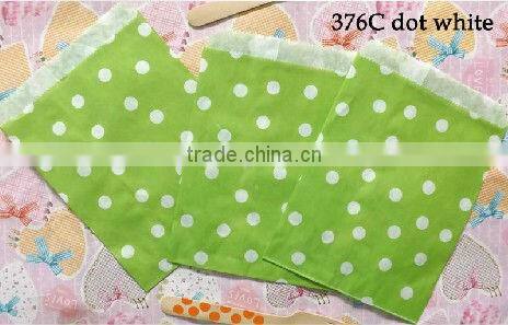 medium KRAFT polka dot paper gift or favor bags - 5 x 7.5 inches