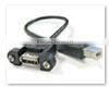 USB B Female Panel Mount Cable to 5 Pin Mini USB Cable