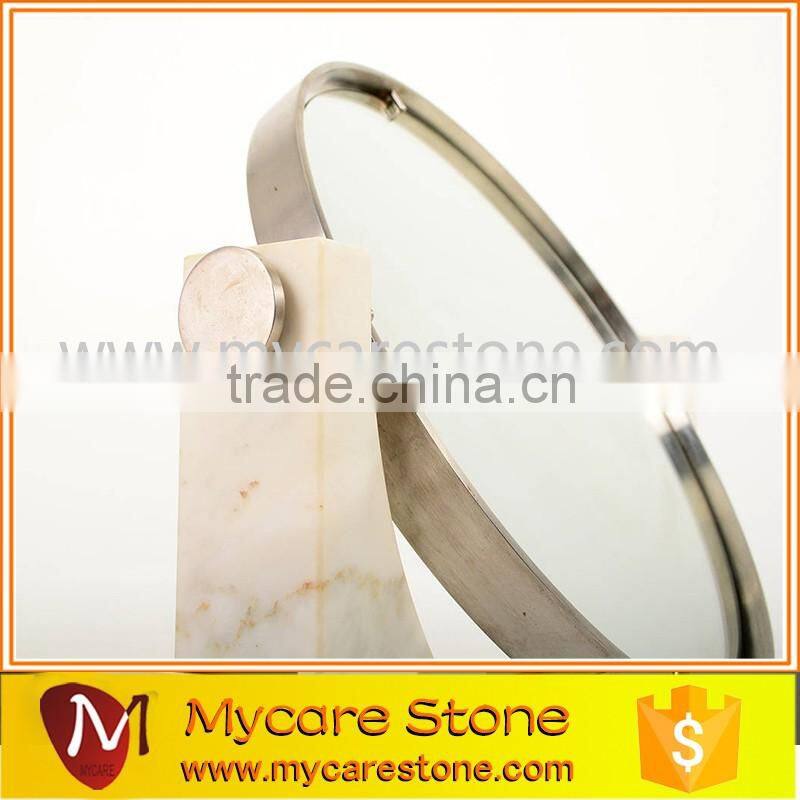 Carrara white marble italian carrara marble mirror base