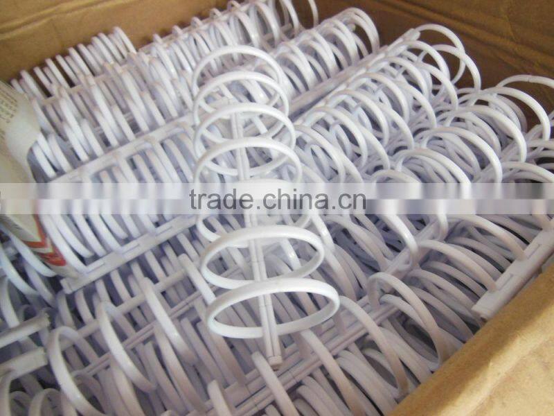 White/Black plastic 7/9 holes ring binder clip wholesale