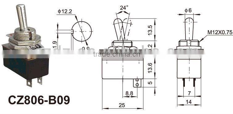 electric fan chzjcz /*-*/-*toggle switch