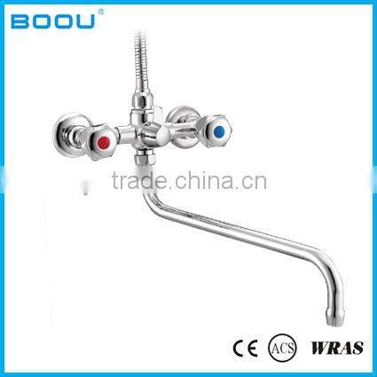 economic double handle basin faucet