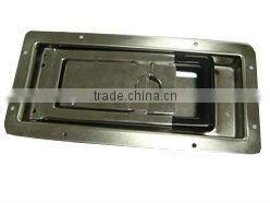 Stainless steel recessed door lock