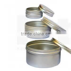 Hot sell Cosmetic aluminum jars/cream aluminum cansiter jars