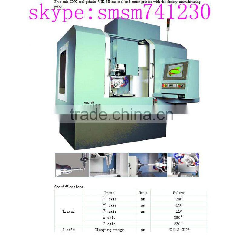 High-precision 5 axis cnc tool grinder VIK-5B universal tool & cutter grinder from Machine Manufacturers taian haishu