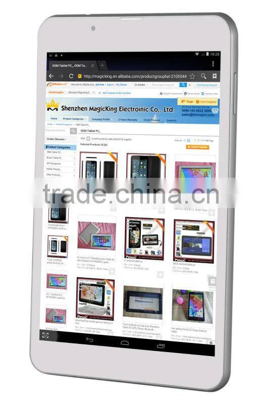 7.85 inch Android 4.4 Quad core IPS 1024*768 pixels Tablet PC