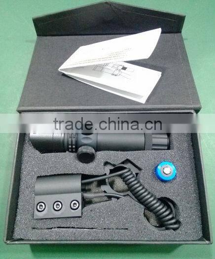 Power tactical green beam laser sight with rail mount