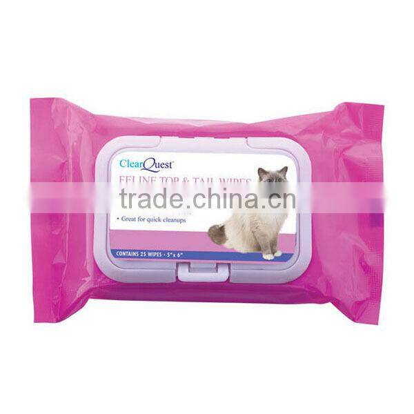 Chinese wholesale nonwoven cleaning use PET custom wet wipes