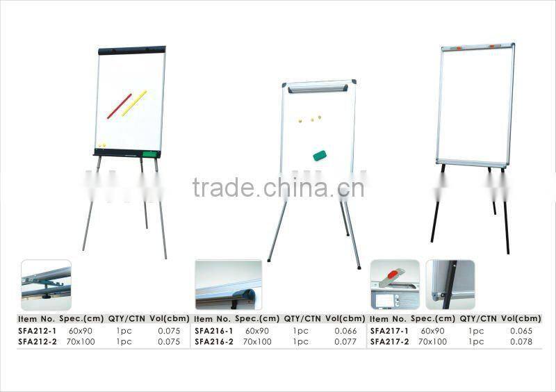 Hot Sale Flip Chart Board With Movable Stand/clip board with stand/stand writing board.