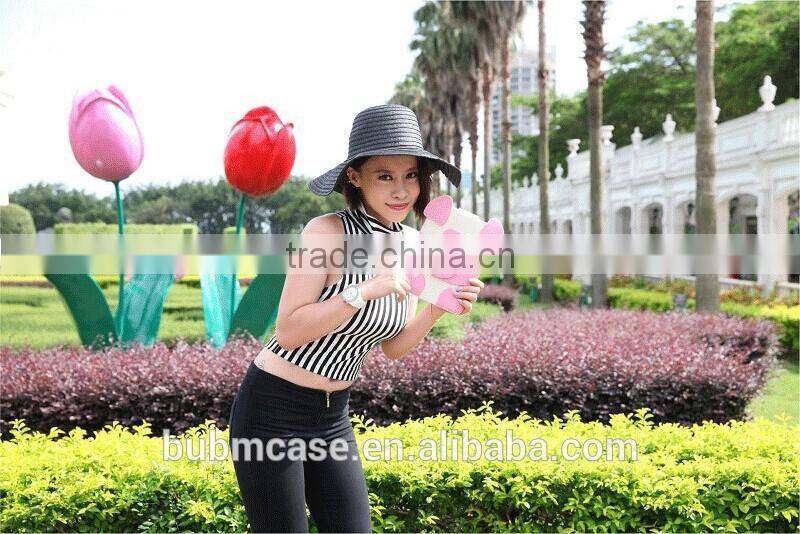 Red Color 7.9 inch Wool Felt Tablet Case Cute Cartoon Pig Bag Tablet Sleeve Tablet Pouch