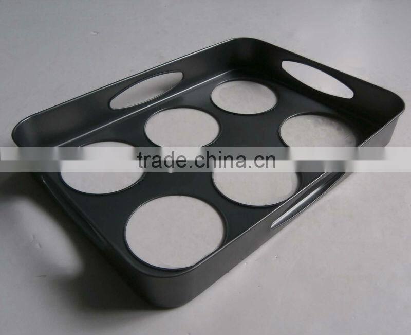 non-stick 6 cup lamington muffin pans