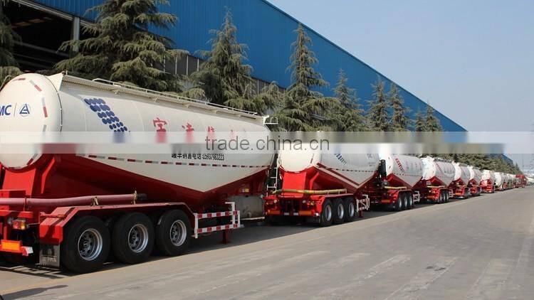 High quality CIMC LINYU 60m3 bulk cement tank semi trailer