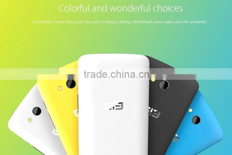 Original Elephone G2 MTK6732M Quad Core 64 Bit FDD LTE 4G WCDMA 3G Android 5.0 1GB RAM 8.0MP 4.5" 854*480 Dual SIM Wifi GPS