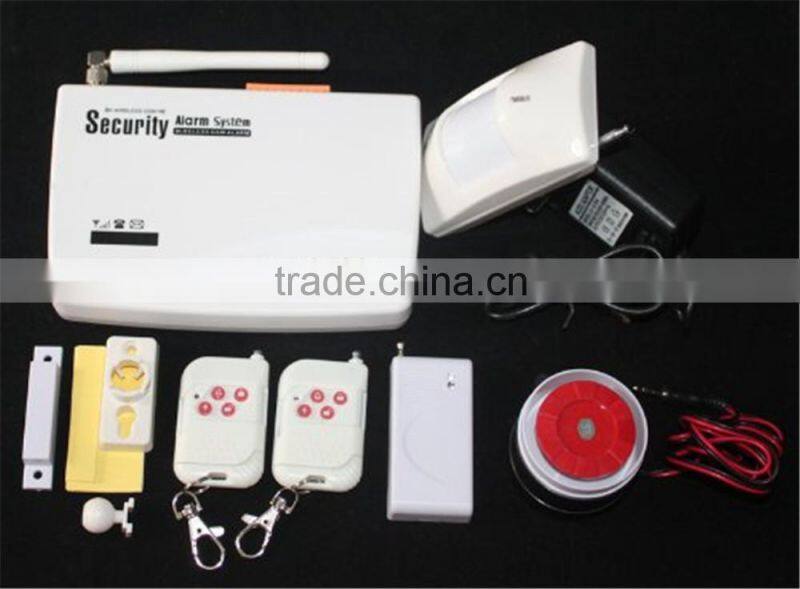 Genuine original GSM wireless home security burglar alarm system to automatically dial a call PIR SMS Russian/English/Spanish