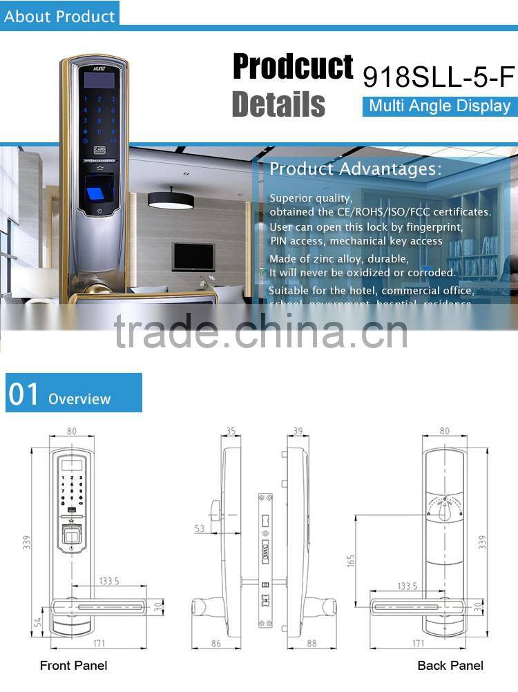sansung keyless biometric fingerprint door lock with access control system