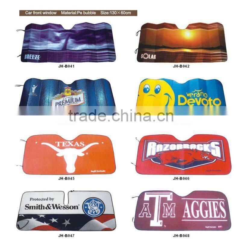 Car front sun shade with customized logo and print picture