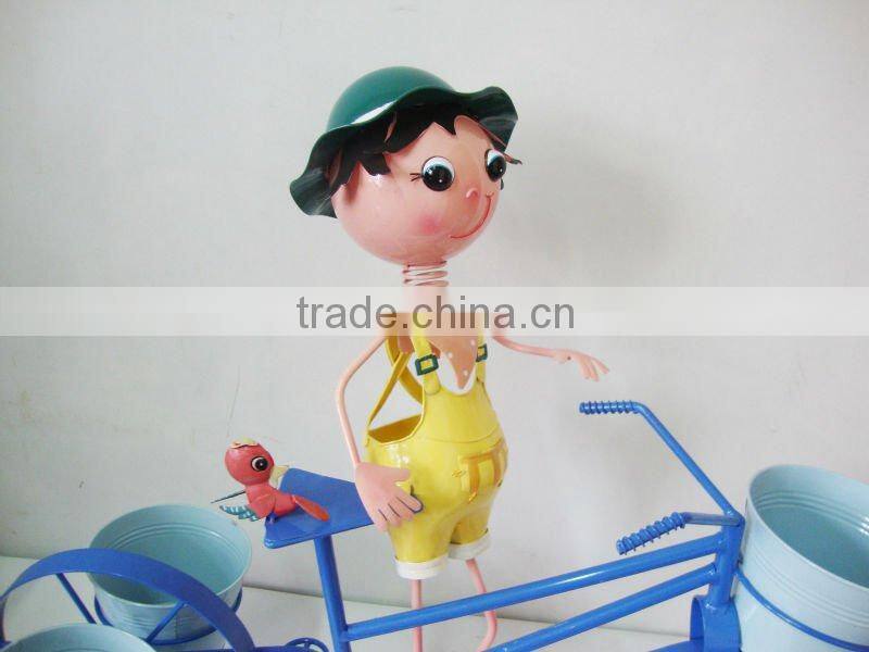 metal garden decor pot animal