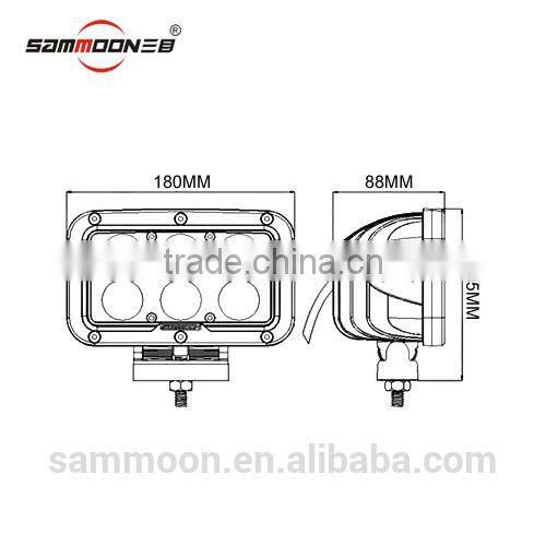 New design Dual Row Super bright Rectangle 7 inch 60w CREE LED driving light, led work light_SM-8060-SXA