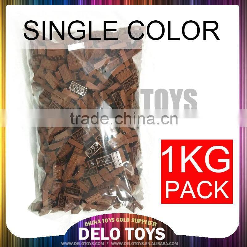 Single color 1 kg package multi color Plastic building bricks blocks DE00054