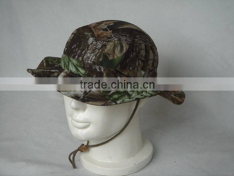 OEM Wholesale Custom Camo Bucket Cap/Hat Camo Fishman Cap/Hat High Quality
