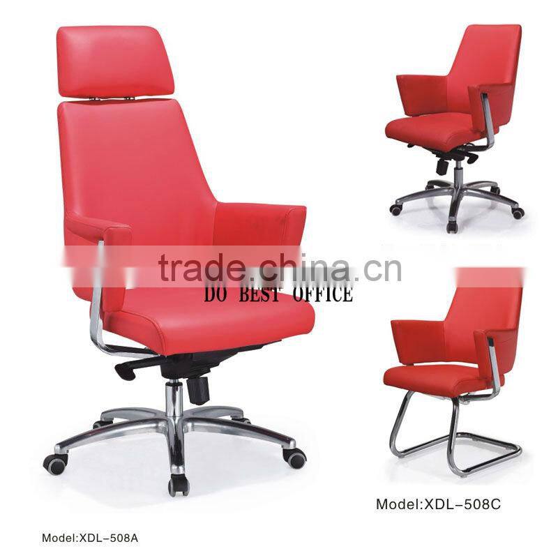 2015 heated executive leather office chair with footrest XDL-508A