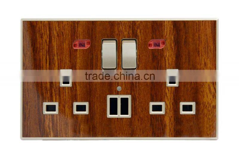 13A electric mobile phone usb light switch socket