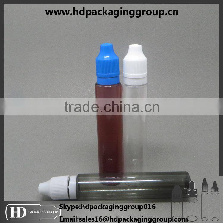 tamper proof sealing type 30ml PET material unicorn bottle with child proof cap from bottle manufacturere