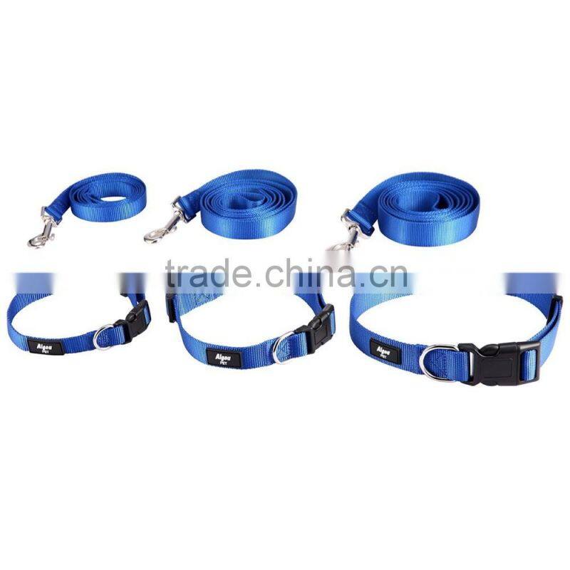High quality Adjustable Nylon dog collar and leash set for Small Medium pets
