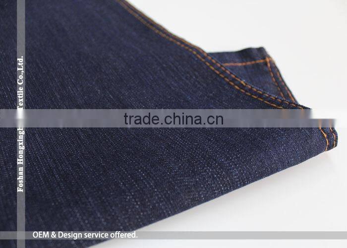 NO.480 Cheap price dark blue jean denim fabric stock lot