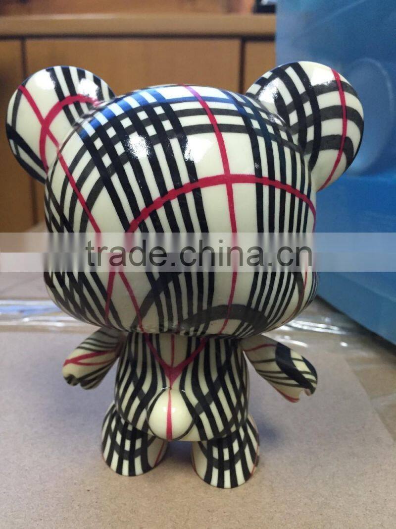 Bear Shape Plastic DIY Toy,Animal Custom Vinyl Toy