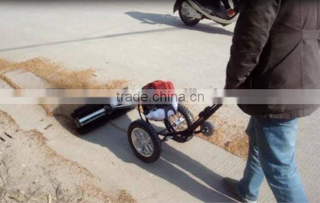 Chinese 2-stroke 43cc Petrol Brush Cutter, Gasoline Grass Trimmer with Nylon Cutter and 3T Blade