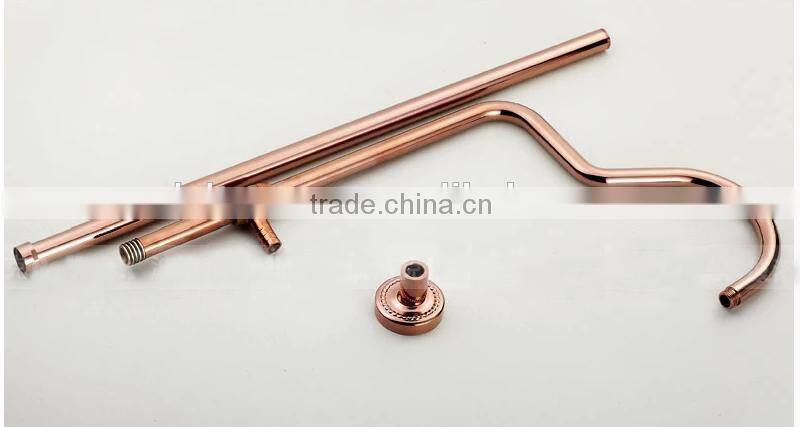 guangdong gold shower mixer faucet, full brass shower tap, big head shower hot and cold water
