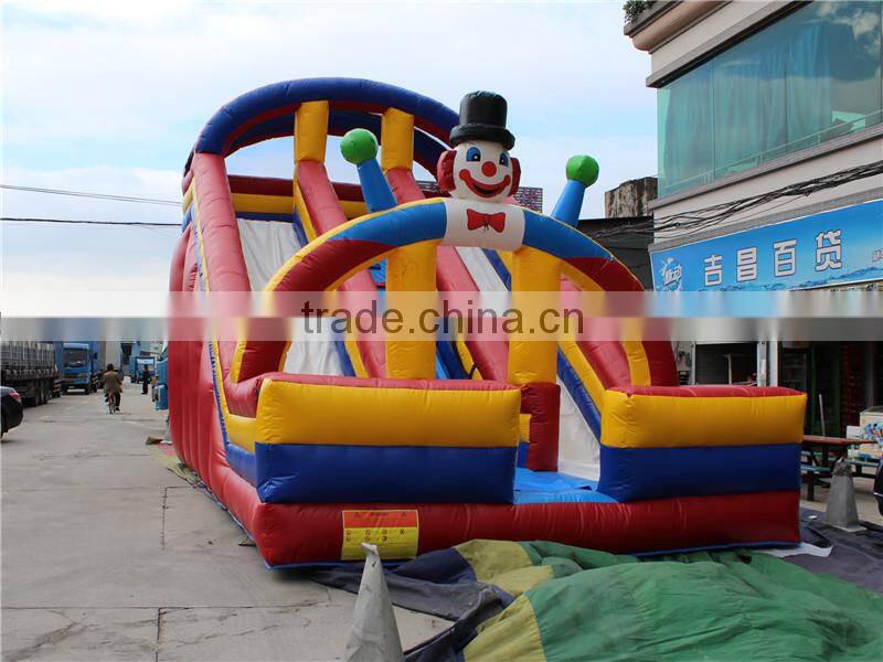 Hola yellow bouncy castle/inflatable bouncy castle with water slide/bouncer house