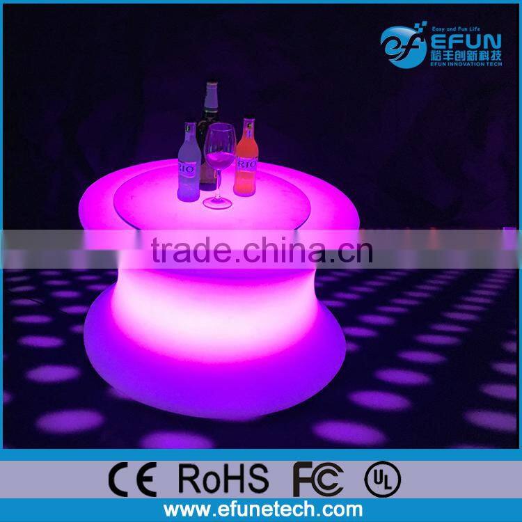 outdoor/indoor rgb color plastic led table,decorative bar nightclub furniture