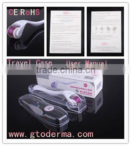 GTO Brand 540 Derma roller micro needle roller with travel case