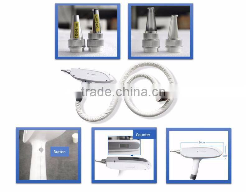 2016 home Beauty machine laser Tattoo Removal q switch nd yag laser