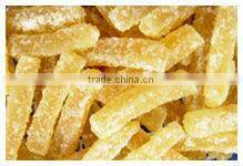 snack food, dried ginger slice, bar and dice