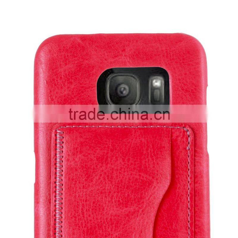 KICKSTND Wallet Case Stand PU Leather Case For GALAXY S7 EDGE G9350 LEATHER CREDIT CARD CASE