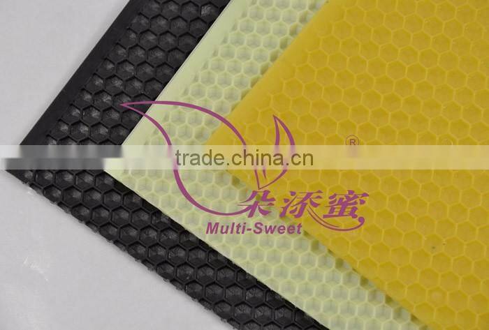 Best seller natural black plastic comb foundation sheet
