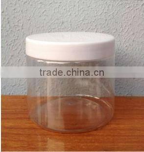Food grade clear square PET 500g Custom Honey plastic bottle with cap