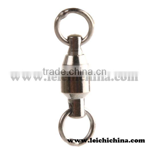 Ball bearing swivel with solid ring welded ring brass fishing swivel
