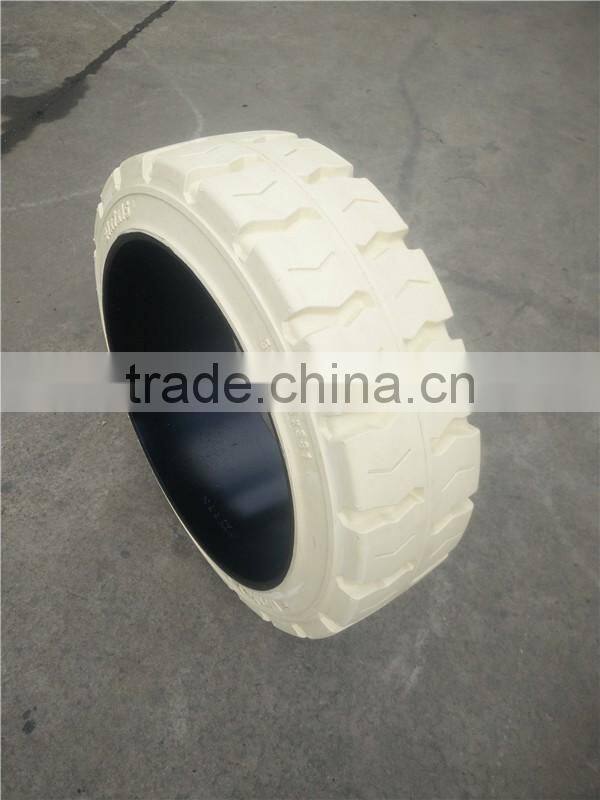 factory non-marking tyre industrial solid forklift tires 457x178x308mm