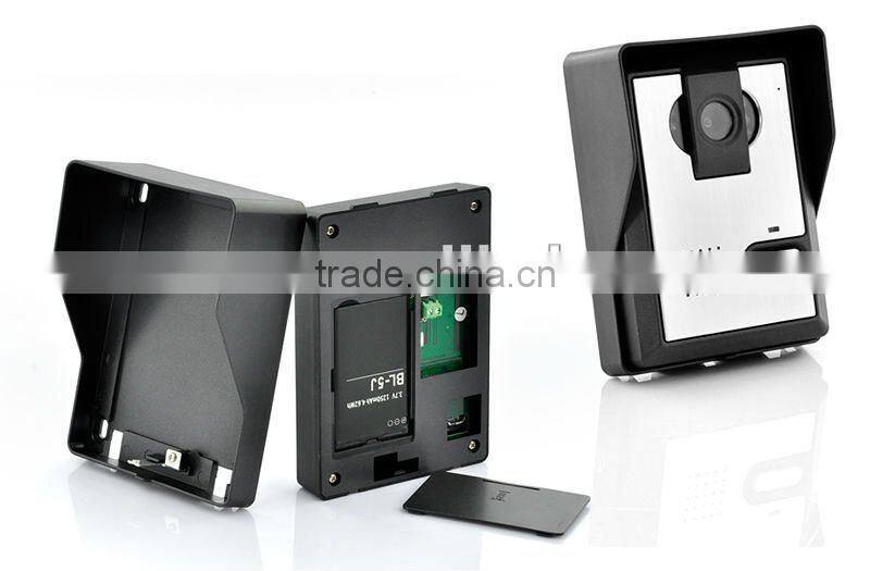 7" Large Screen Video Door Phone Wireless Intercom