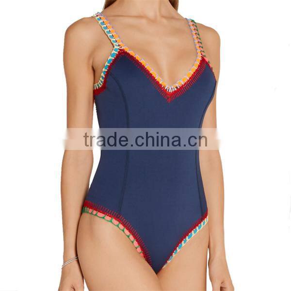 2016 xxx hot sex bikini one shoulder handmade crochet high waist bikini