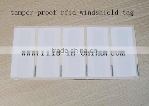 Rewritable and Programmable RFID Self Adhesive Labels RFID Windshield Tags, UHF Adhesive Stickers for Parking System