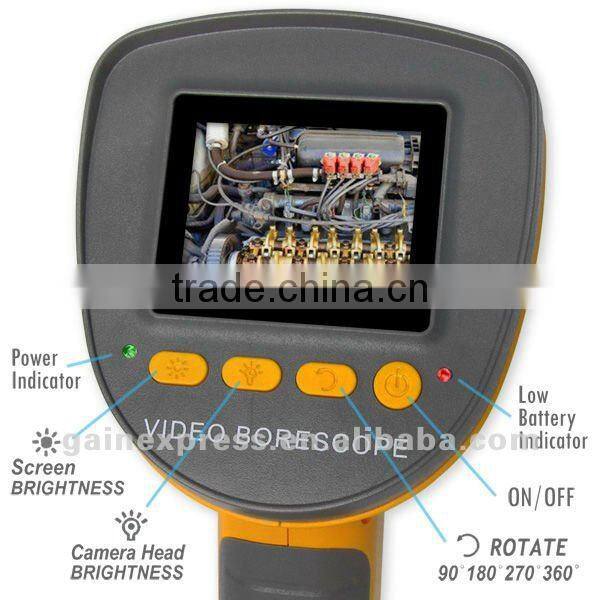 Handheld Video Inspection Endoscope/ Snake Scope Pipe Camera 360 Image Rotation Borescope