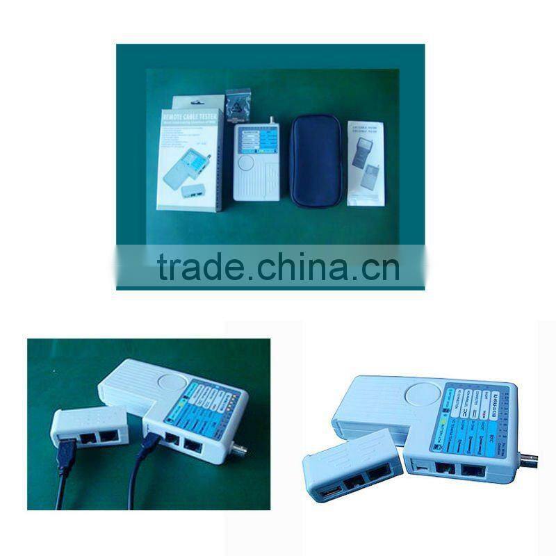Portable 4 in 1 Network Cable Tester/ for UTP STP RJ45, RJ11, USB and BNC Connector